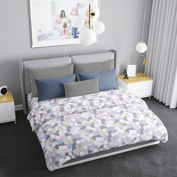 Geometric - 300 TC Super King Double Bedsheet - Tribo By Trenton - Trenton