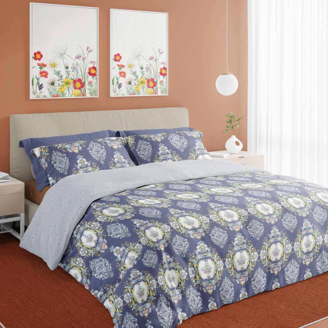 Night Queen All Season Reversible Comforter Double Bed - Trenton