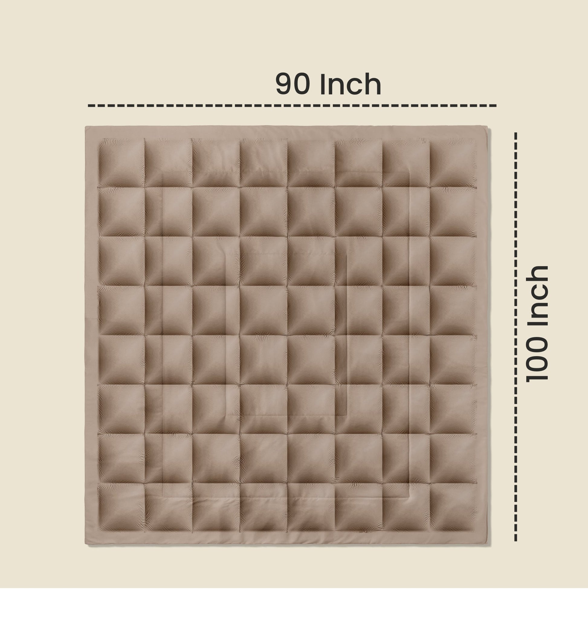All Season Reversible Comforter Mocha brown - Trenton