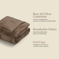 All Season Reversible Comforter Mocha brown - Trenton