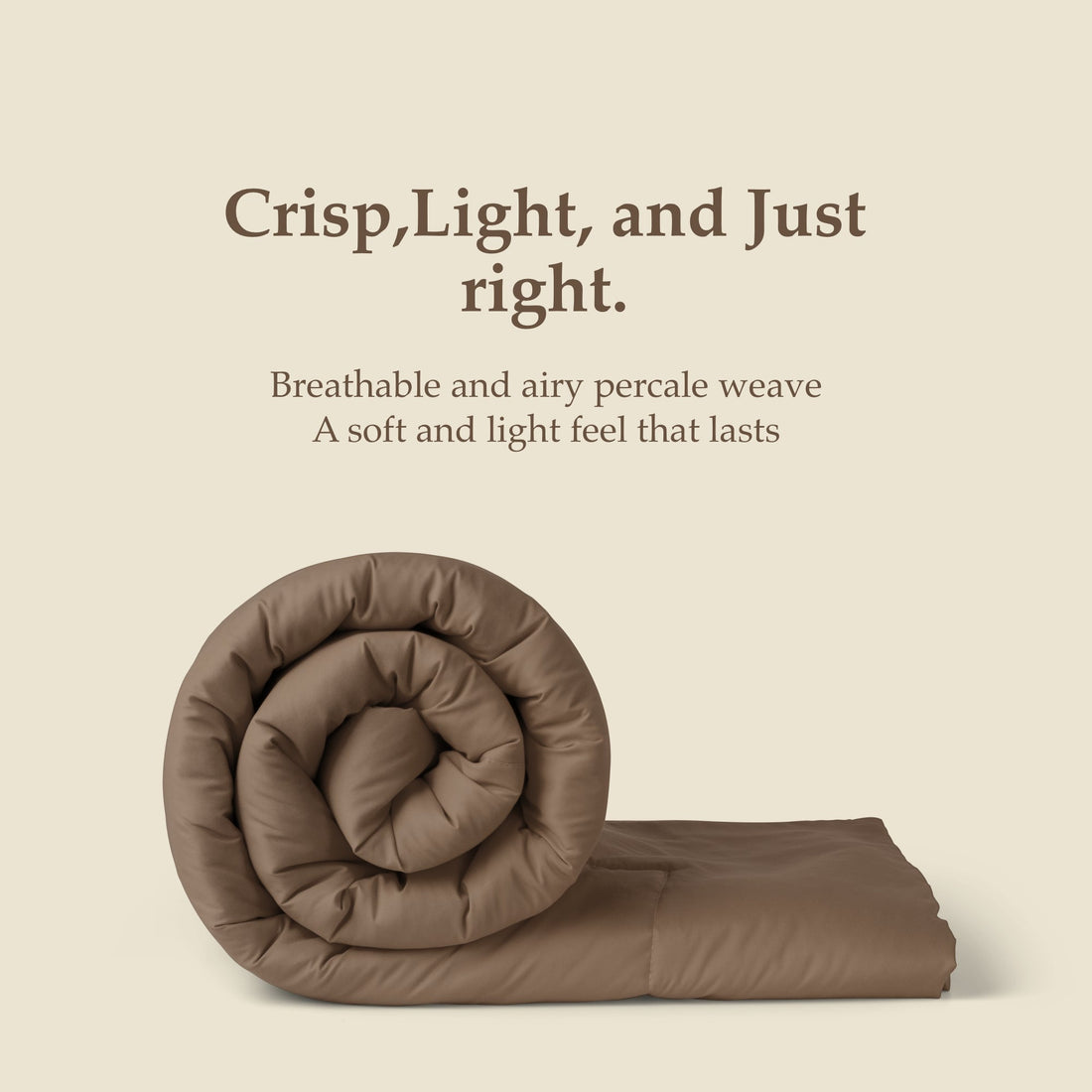 All Season Reversible Comforter Mocha brown - Trenton