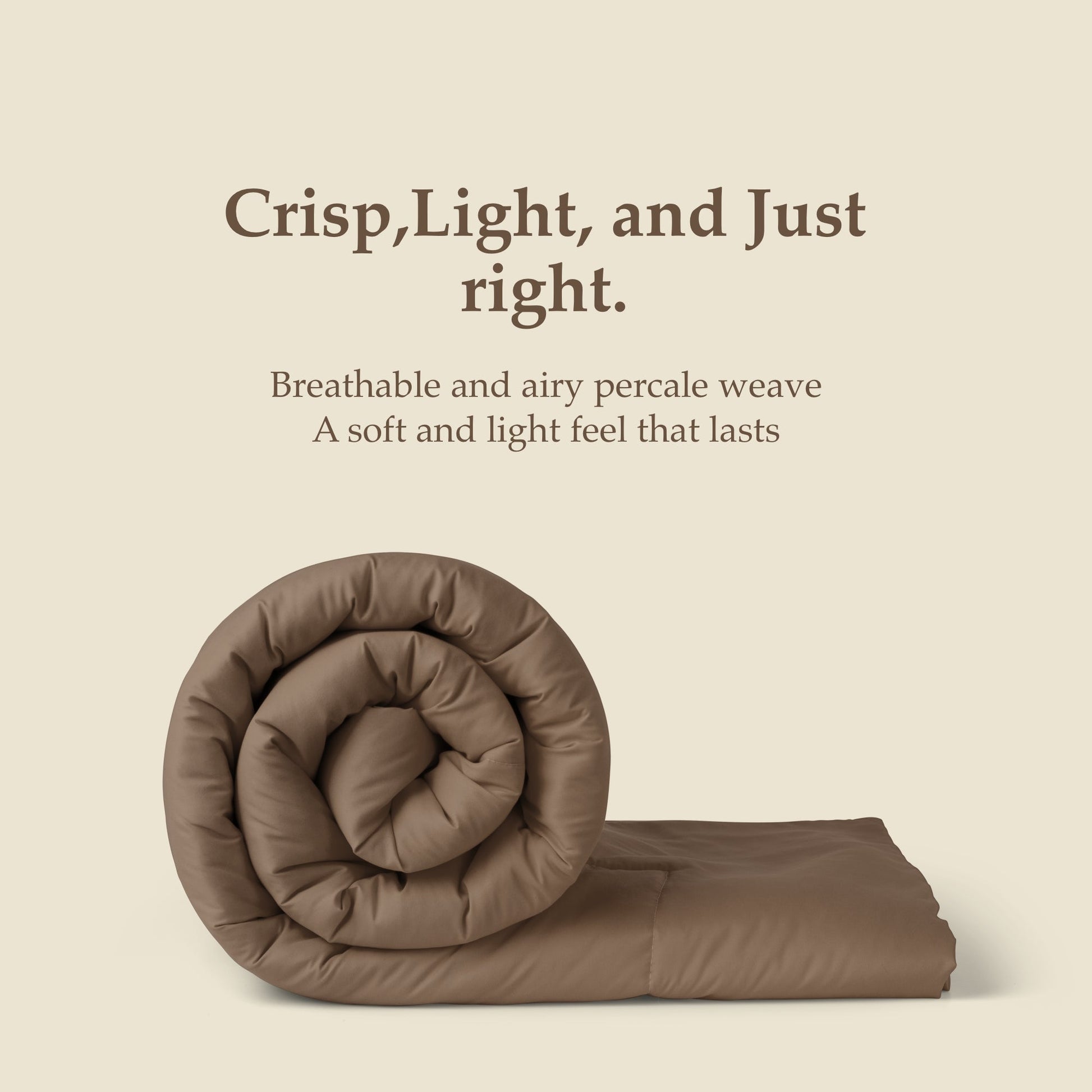 All Season Reversible Comforter Mocha brown - Trenton