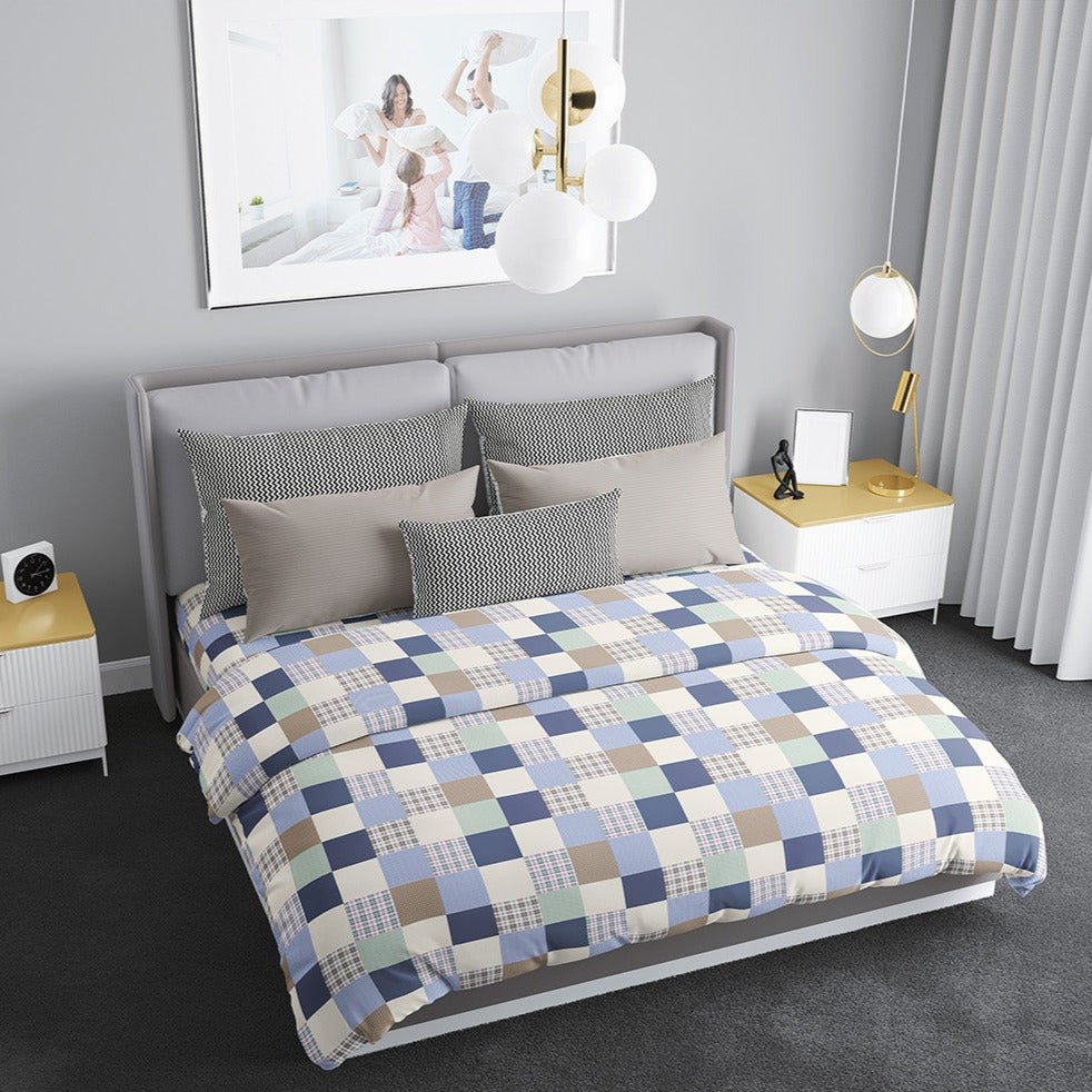 Geometric - 300 TC Super King Double Bedsheet - Tribo By Trenton - Trenton