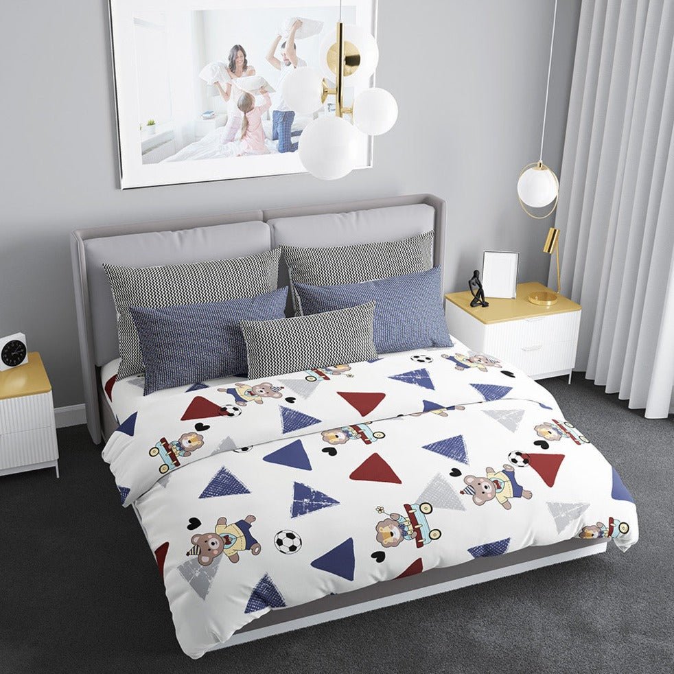 Geometric - 300 TC Super King Double Bedsheet - Tribo By Trenton - Trenton