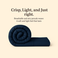 Trenton Midnight Comforter | Reversible, | 220 GSM | Double Bed 100x90 Inch | Ultra Soft AC Quilt - Trenton