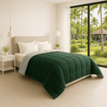 Trenton Midnight Comforter | Reversible, | 220 GSM | Double Bed 100x90 Inch | Ultra Soft AC Quilt - Trenton