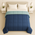 Trenton Midnight Comforter | Reversible, | 220 GSM | Double Bed 100x90 Inch | Ultra Soft AC Quilt - Trenton