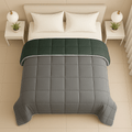 Trenton Midnight Comforter | Reversible, | 220 GSM | Double Bed 100x90 Inch | Ultra Soft AC Quilt - Trenton