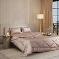 Trenton Midnight Comforter | Reversible, | 220 GSM | Double Bed 100x90 Inch | Ultra Soft AC Quilt - Trenton