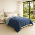Trenton Midnight Comforter | Reversible, | 220 GSM | Double Bed 100x90 Inch | Ultra Soft AC Quilt - Trenton