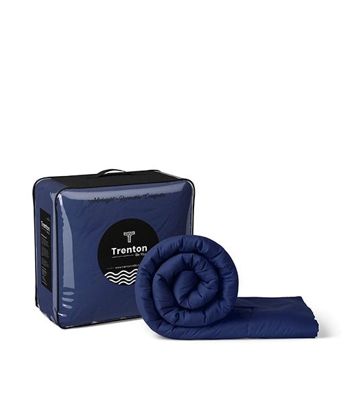 Trenton Midnight Comforter | Reversible, | 220 GSM | Double Bed 100x90 Inch | Ultra Soft AC Quilt - Trenton